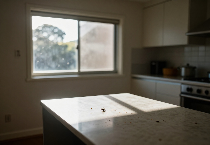 Cockroaches in a Lethbridge Park kitchen cabinet